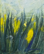 Allegro-Original-Acrylic-Contemporary-Von-Aldenbruck-Studio-Portland-Oregon-Yellows-Whites-Greens