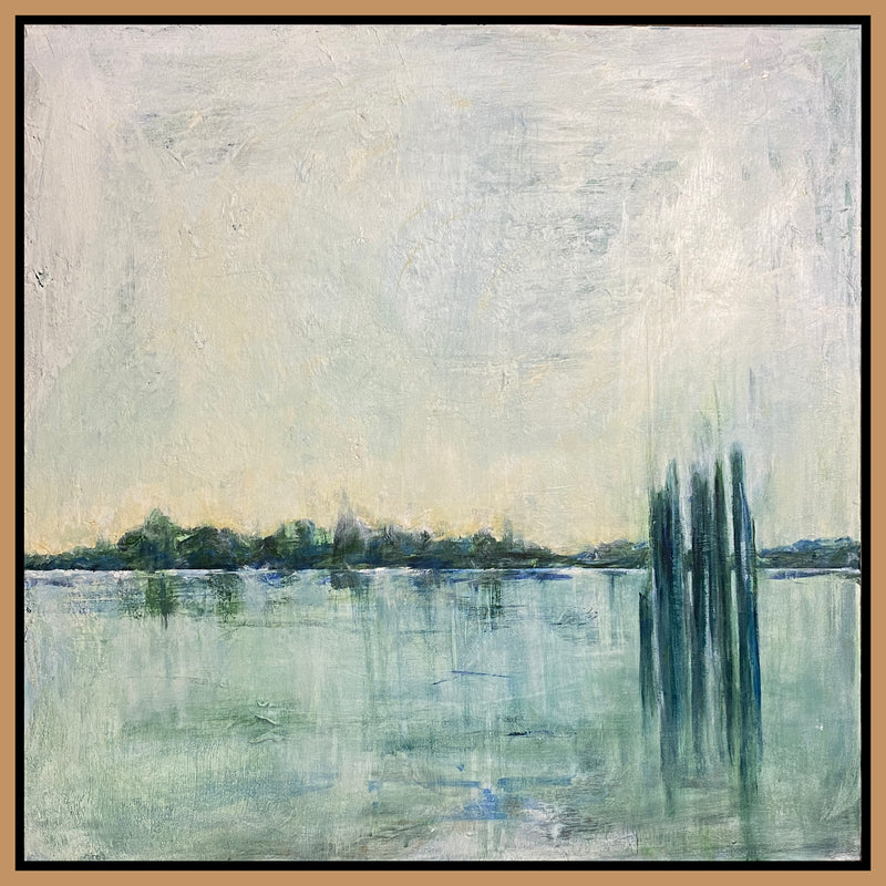 Columbia-River-I-Original-Acrylic-Contemporary-Abstract-Von-Aldenbruck-Studio-Portland-Oregon-Whites-Greens