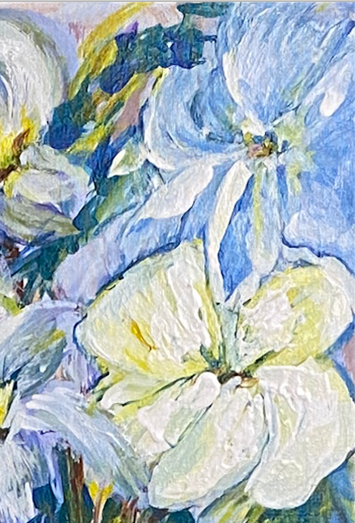 In-Gratitude-Original-Acrylic-Abstract-Painting-Von-Aldenbruck-Studio-Portland-Oregon-White-Blue-Floral-Art