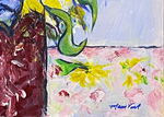 No-More-Red-Roses-Original-Acrylic-Impressionist-Painting-Von-Aldenbruck-Studio-Portland-Oregon-Yellow-Blue-Red-Vase