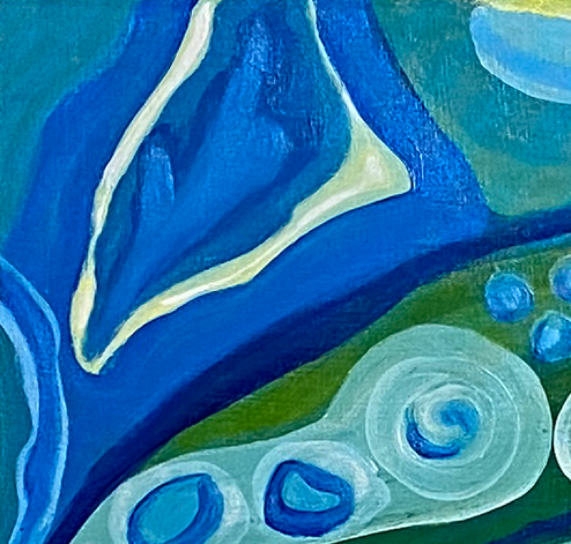 Primordial-Original-Acrylic-Abstract-Painting-Von-Aldenbruck-Studio-Portland-Oregon-Blue-Green-Biology-Art